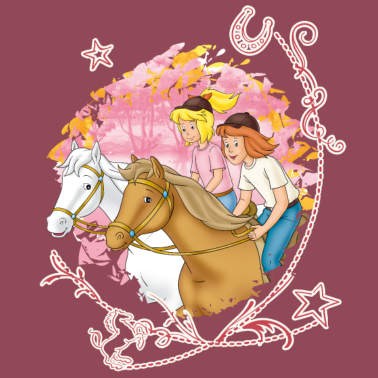 Motiv Bibi und Tina 'Wettreiten im Wald'