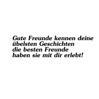 Motiv Freundschaftsspruch