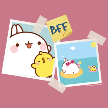 Motiv Molang Piu Piu BFF Beste Freunde