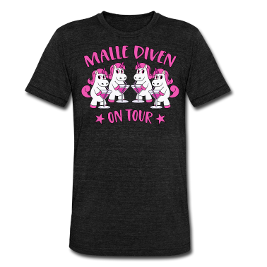 Beste Freunde Geschenke T-Shirt - Malle Diven On Tour Mallorca Sprüche Einhorn Party