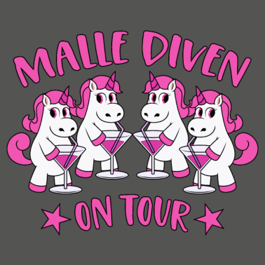 Motiv Malle Diven On Tour Mallorca Sprüche Einhorn Party
