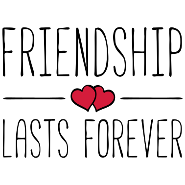Motiv friendship lasts forever hearts