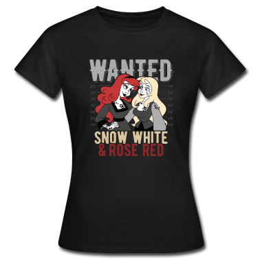 Beste Freunde Geschenke T-Shirt - SimsalaGrimm Schneeweißchen und Rosenrot Wanted