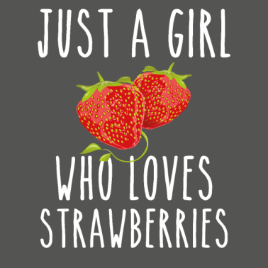 Motiv girl who loves strawberries Erdbeeren Frucht