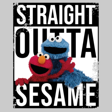 Motiv Sesamstraße Straight Outta Sesame