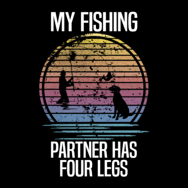 Motiv Fischen Hund Natur Freunde Angeln Geschenk