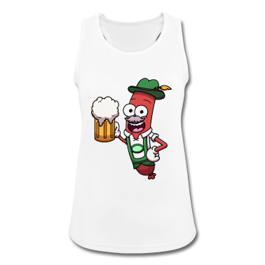 Beste Freunde Geschenke Tank Top - Oktoberfestwurst mit Bier