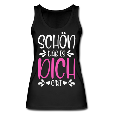 Beste Freunde Geschenke Tank Top - Schön daß es dich gibt Lustiger Spruch Geschenk
