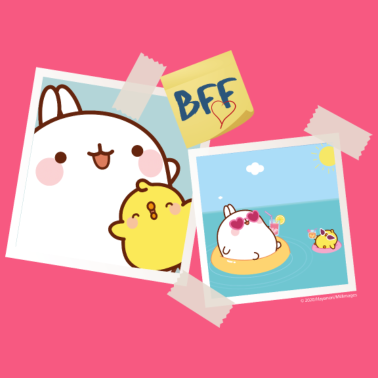 Motiv Molang Piu Piu BFF Beste Freunde