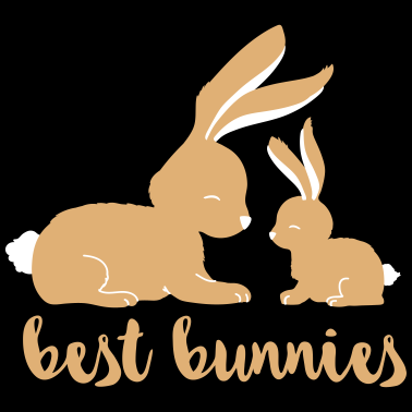 Motiv Best Bunnies - beste Freunde