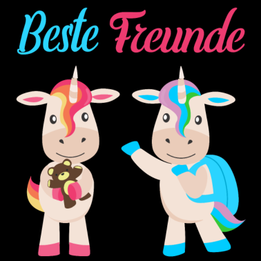 Motiv Beste Freunde Einhörner