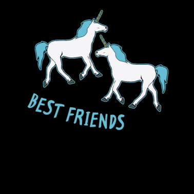 Motiv Beste Freunde Einhörner