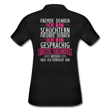 Beste Freunde Geschenke Poloshirt - Meine besten Freunde wissen ich bin verrueckt