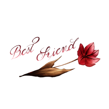 Motiv Beste Freunde Blume