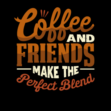 Motiv Beste Freunde und Kaffee