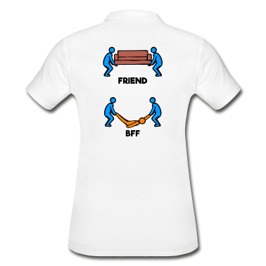 Beste Freunde Geschenke Poloshirt - Lustig Beste Freunde