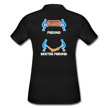 Beste Freunde Geschenke Poloshirt - Beste Freunde Lustig