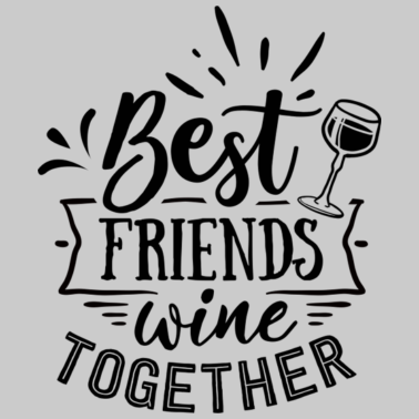 Motiv Beste Freunde Wein