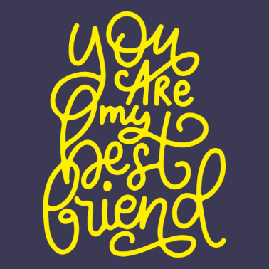 Motiv Du bist mein bester freund freundin