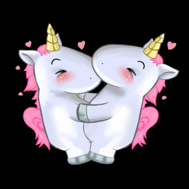 Motiv Beste Freunde EInhörner