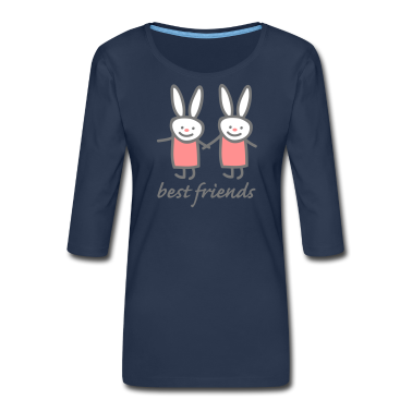 Beste Freunde Geschenke Langarmshirt - Beste Freunde Hasen