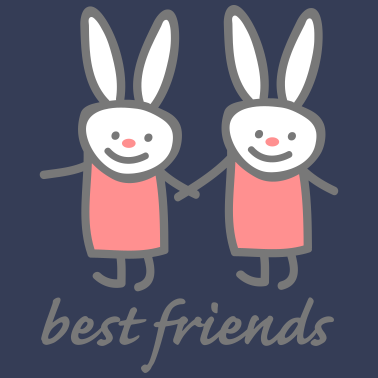 Motiv Beste Freunde Hasen