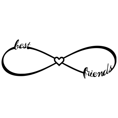 Motiv Für beste Freunde Freundinnen / Unendlichkeit
