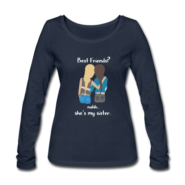 Beste Freunde Geschenke Langarmshirt - Best Friends? Sister! | Beste Freunde? Schwestern!