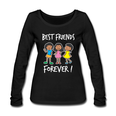 Beste Freunde Geschenke Langarmshirt - Beste Freunde von drei besten Freunden für immer Mädchen