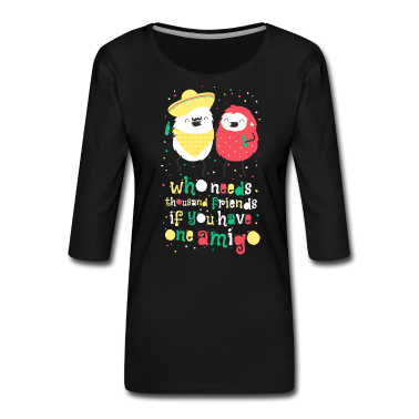 Beste Freunde Geschenke Langarmshirt - Amigos - beste Freunde