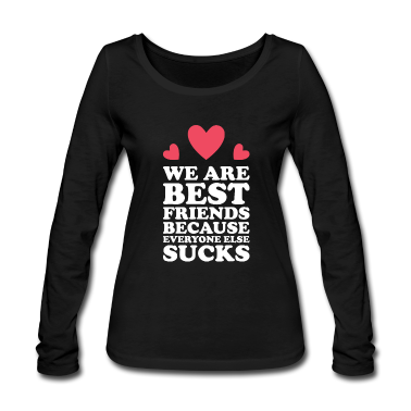 Beste Freunde Geschenke Langarmshirt - wir sind beste Freunde