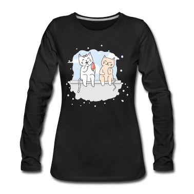 Beste Freunde Geschenke Langarmshirt - Katzen Freunde / Beste Freunde