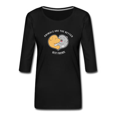 Beste Freunde Geschenke Langarmshirt - Tiere beste Freunde Tierfreunde besten Freunde