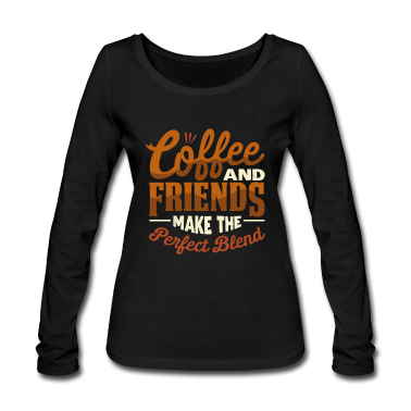 Beste Freunde Geschenke Langarmshirt - Beste Freunde und Kaffee