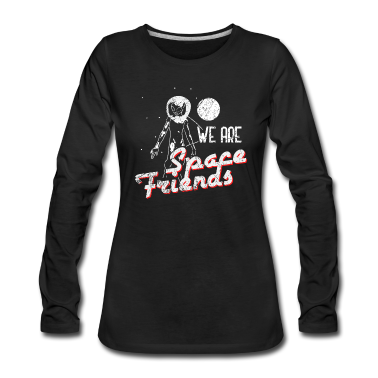 Beste Freunde Geschenke Langarmshirt - Astronaut Beste Freunde