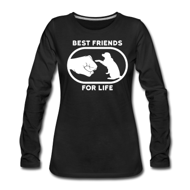 Beste Freunde Geschenke Langarmshirt - Hunde Beste Freunde