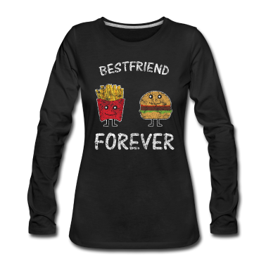 Beste Freunde Geschenke Langarmshirt - Beste Freunde Essen
