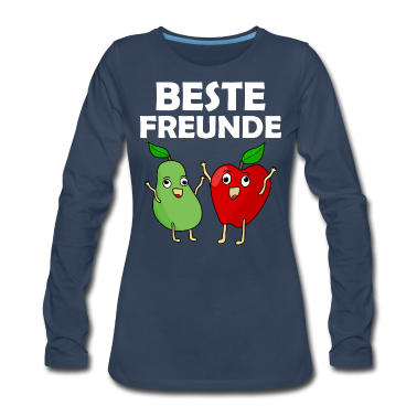 Beste Freunde Geschenke Langarmshirt - Beste Freunde Früchte