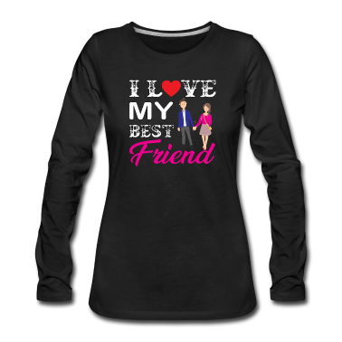 Beste Freunde Geschenke Langarmshirt - Beste Freunde, Freundschaft, Freundin, Freund