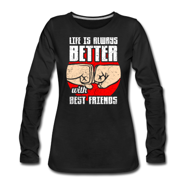 Beste Freunde Geschenke Langarmshirt - Beste Freunde Freundinnen