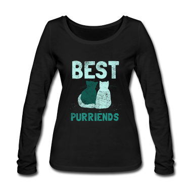 Beste Freunde Geschenke Langarmshirt - Katzen beste Freunde