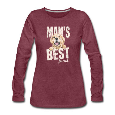 Beste Freunde Geschenke Langarmshirt - Mannhund bester Freund