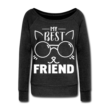 Beste Freunde Geschenke Langarmshirt - Mein Bester Freund ist eine Katze