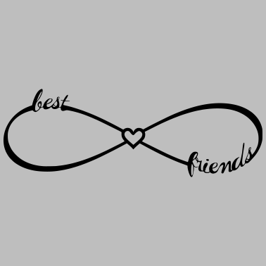 Motiv Für beste Freunde Freundinnen / Unendlichkeit