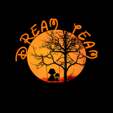 Motiv Dream Team Sunset - Hund - Sonnenuntergang