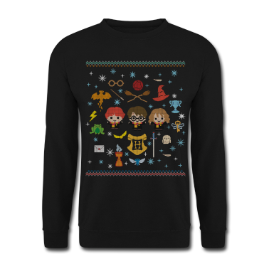 Beste Freunde Geschenke Pullover - Harry Potter Ugly Christmas Chibi Design