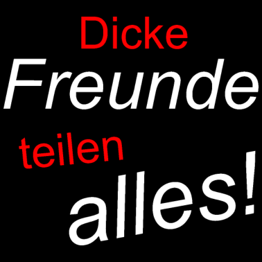 Motiv Best Friends - Dicke Freunde - Aller beste Freunde