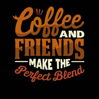 Motiv Beste Freunde und Kaffee