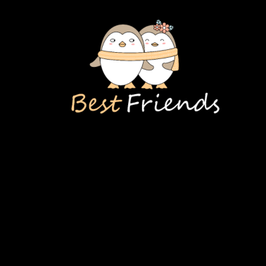 Motiv Beste Freunde Pinguine