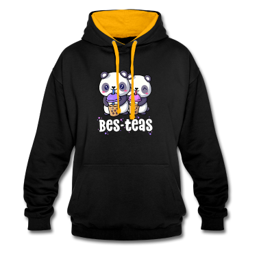 Beste Freunde Geschenke Hoodie - Boba Shirt Frauen Mädchen Bes Tees Kawaii Panda